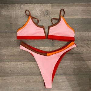 color block bikini